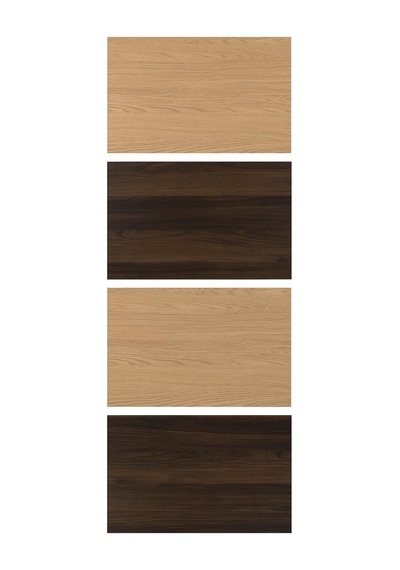 Ikea Mehamn Serisi, Sürgü Kapak, 75x201 Cm, Koyu Kahve-meşe Görünümlü