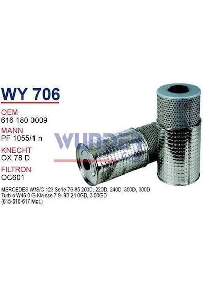 Wunder Mercedes 123 Kasa 200 220 240 300 D 615 616 617 Motor Uzun Tip