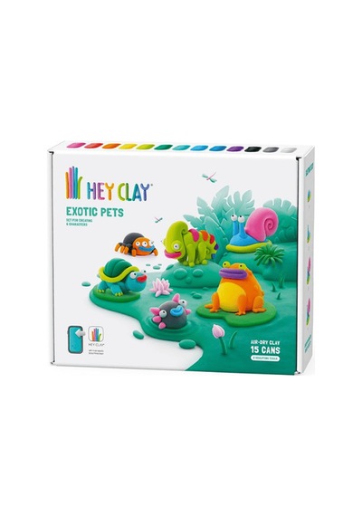Hey Clay Yaratıcı Kil Seti - Exotic Pets