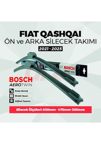 Nissan Qashqai E-power Bosch Aerotwin Ön Ve Arka Silecek Takımı 2021-2025