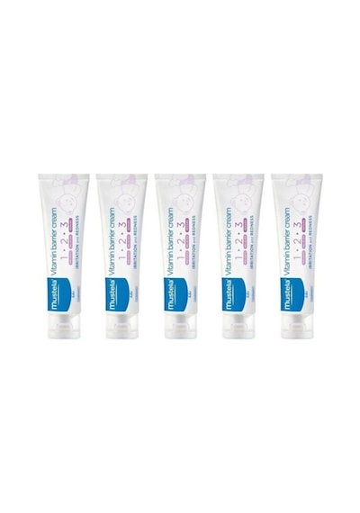 Mustela Vitamin Barrier 1.2.3 Pişik Kremi 100 ml 5 Kutu
