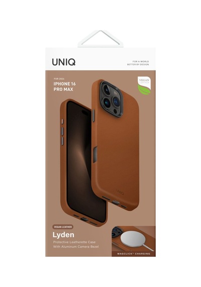 Apple Uyumlu iPhone 16 Pro Max Kılıf Lyden Serisi Deri Kaplama Magsafe Özellikli Magclick Premium Kılıf C