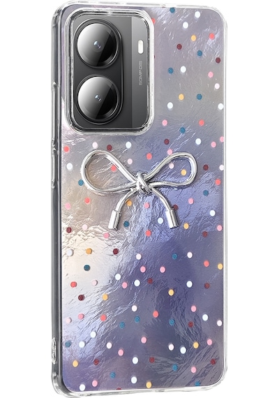 Xiaomi Poco X7 Pro Kılıf Kamera Korumalı Figürlü Zore Ponti Silikon Kapak Lila