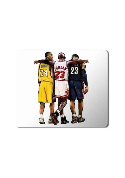 Michael Jordan Kobe Bryant Lebron James Baskılı Mouse Pad Mousepad