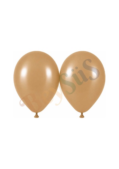 Çöl Kumu Renk Lateks Retro Balon 50 Cm - 2 Adet Bej