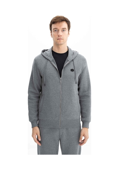 AR-MA Arma Erkek Regular Fit 3 İplik Şardonlu Tam Fermuar Kapüşonlu Cepli Sweatshirt 001
