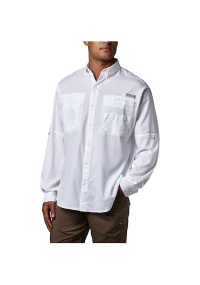 Columbia Tamiami II LS Shirt Erkek Uzun Kollu Gömlek - FM7253 Beyaz