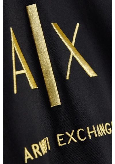 Armani Exchange Logolu Pamuklu Bisiklet Yaka T Shirt Erkek T Shirt Xm003114 Af10356 Uc001 Siyah