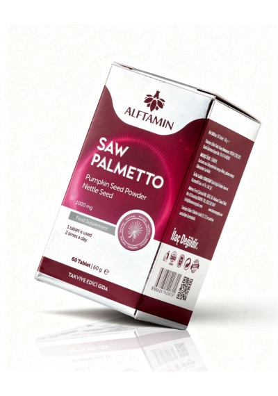 Saw Palmetto Takviye Edici Gıda 1000 Mg 60 Kapsül