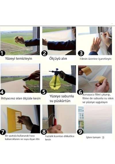 Aynalı Cam Filmi %85 Isı Yalıtımlı Çizilmez 100 Cm X 3 Metre