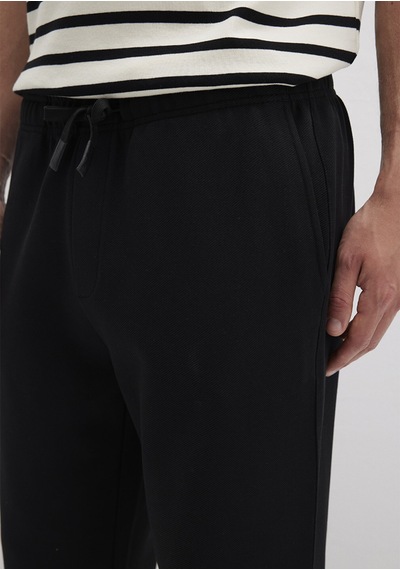 Mavi - Siyah Örme Pantolon 0010521-900 Siyah
