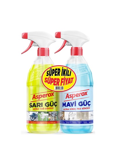 Asperox Sarı+mavi Güç Sprey 1+1 L 5 Adet Diğer