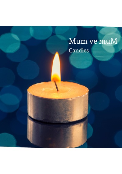 50 Li Tea Light Mum Beyaz