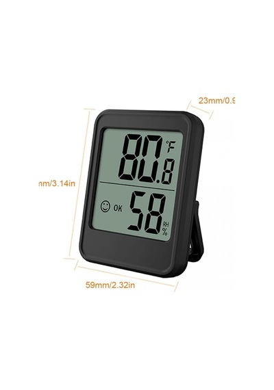 Ayrex Mc40 Dijital Termometre İç Mekan Oda Sıcaklık Nem Ölçer Led Monitör Higrometre Isı Ölçer Derece