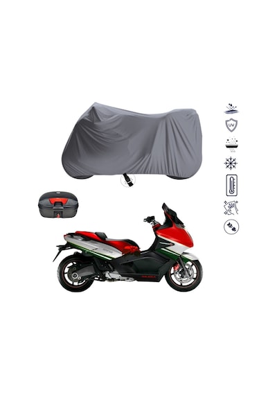 Gilera GP800 Arka Çanta Uyumlu Motosiklet Branda Su Geçirmez Motor Branda