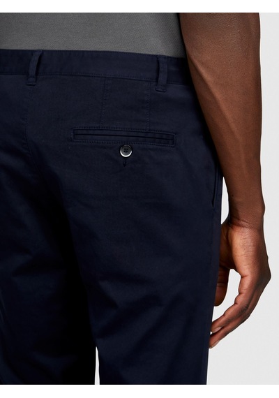 Sisley Slim Fit Vintage Efekt Chino Pantolon Erkek Lacivert Pantolon - 323a4dm6sf02y
