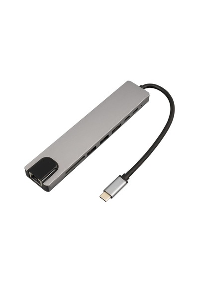 Raca Rc-29630 Type-c 8in1 Hdmı Çok Fonksiyonlu Usb 3.0 Dock Station Apple Uyumlu,  Macbook - Pc - Playstation - Xbox