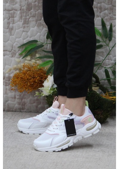 Lumberjack Null Beyaz Rahat Esnek Sneaker Kadın Spor Ayakkabı 001