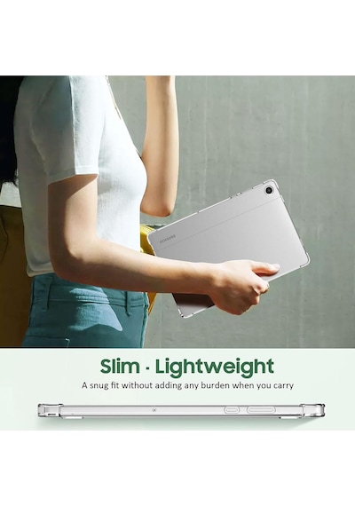 Samsung Galaxy Tab A9 Plus & A11 Plus 11" Uyumlu Şeffaf Tpu İnce Arka Koruyucu Kılıf Klasik