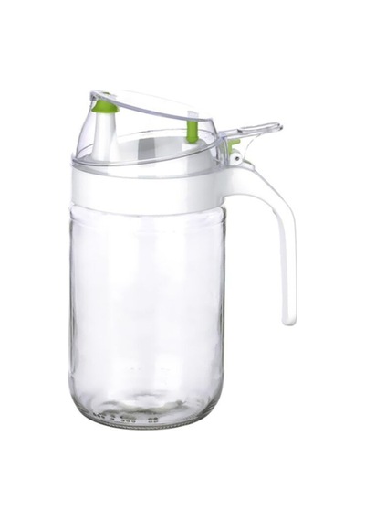 Plastik Damlatmaz Kapaklı Oilcon Yağlık 660ml Beyaz Kc-345 Diğer