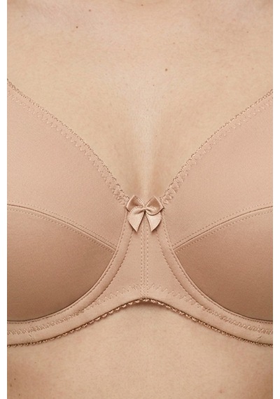 Cottonill Bra - Novia Büyük Beden Micro Balenli Minimizer Ayarlanabilir Askılı Kadın Sütyen 3'lü Paket-2 Çok Renkli