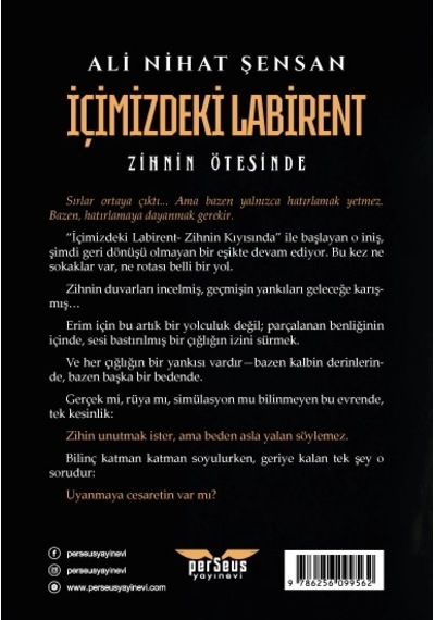 İçimizdeki Labirent 2 Zihnin Ötesinde - Ali Nihat Sensan - Perseus Yayınevi