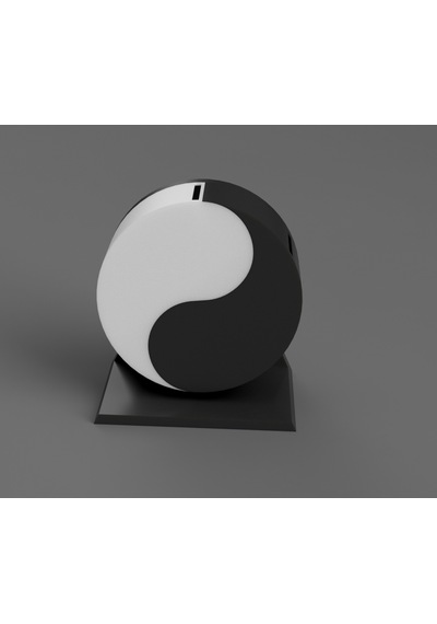 Bşkvirgo Yin Yang Kumbara İki Bölmeli Denge Figürlü Dekoratif Kumbara Bsk2026 Standart