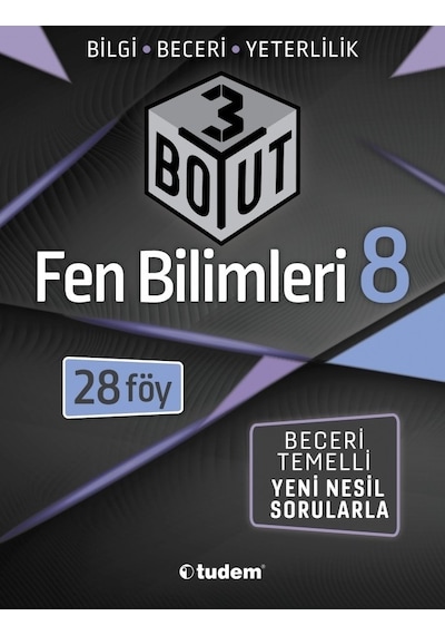 Abckırtasiye-Tudem 8.Sınıf Fen Bilimleri 3 Boyut