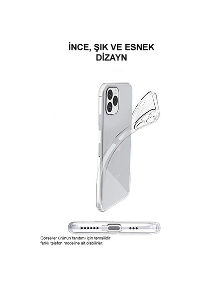 Oppo A16 Uyumlu Kapak Kamera Korumalı Tıpalı Şeffaf Silikon Kılıf