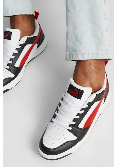 Puma Rebound V6 Low Sneaker Beyaz - Kırmızı