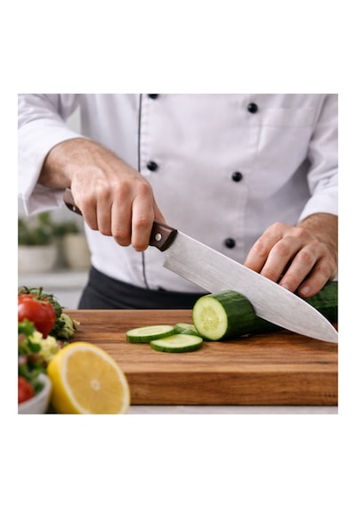 CH woodline N690 Santoku Şef Bıçağı Avusturya N690 Çelik, Ceviz Saplı, Ultra Keskin El Yapımı Mutfak Bıçağı, Et Balık Ve Sebze Kesimi İçin çok renkli - CH woodline N690 Santoku Şef Bıçağı Avusturya N690 Çelik, Ceviz Saplı, Ultra Keskin El Yapımı Mutfak Bıçağı, Et Balık Ve Sebze Kesimi İçin çok renkli -