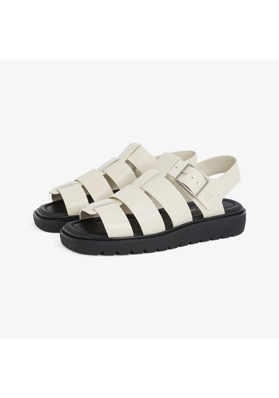 Calvin Klein Sq Molded Sdl Fisherman Mg Wn Kadın Bej Sandalet