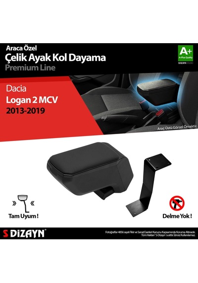 Dacia Logan Mcv Kol Dayama Kolçak Çelik Ayaklı Abs Gri 2013-2019 A+kalite