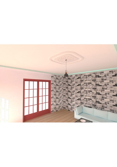 Motifpiyer Lamba Tavan Göbeği 03 Kare Oval Dis Cital