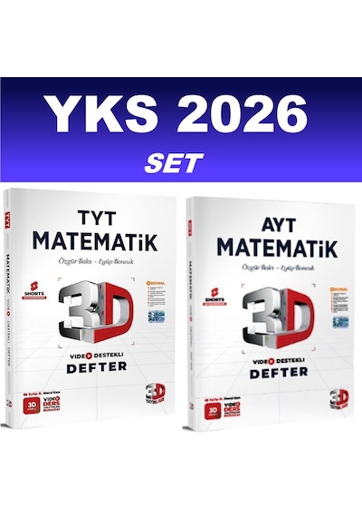2026 Tyt - Ayt Matematik Video Destekli Defter Vdd Seti 3d Yayınları