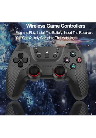 Joystick Gamepad Çiftli Tv Pc Oyun Konsolu 2.4g Gamepad Joystick