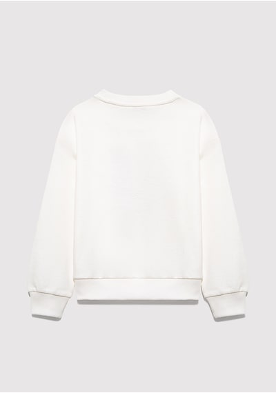 Mavi - M Logo Baskılı Ekru Sweatshirt 7s10118-70057 Ekru