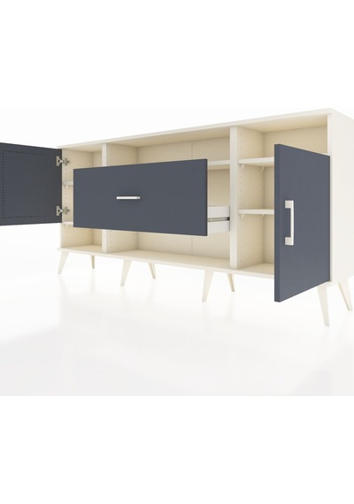Arges Konsol 5 Raflı Tek Çekmeceli 2 Kapaklı 176x30x83 Aytaşı-antrasit/antrasit Antrasit/antrasit Arges Konsol 5 Raflı Tek Çekmeceli 2 Kapaklı 176x30x83 Aytaşı-antrasit/antrasit Antrasit/antrasit