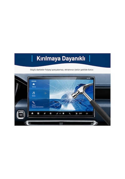 Mobilite Foton Tunland V9 Uyumlu 2023 2024 2025 2026 Model 14.6 İnç Multimedya Navigasyon 9h Nano Ekran Koruyucu
