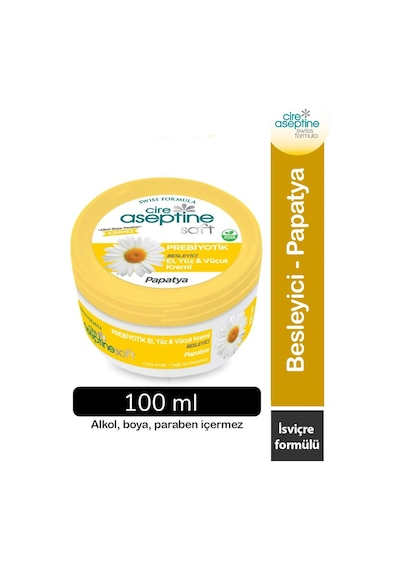 Cire Aseptine Soft Papatya Özlü Besleyici Prebiyotikli Krem 100 Ml
