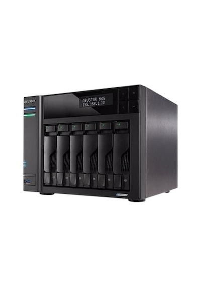 Asustor FS6706T Celeron Qc N5105 4 GB Ram 6 Adet M2 Nvme Disk Destekli Nas Sunucu Disksiz