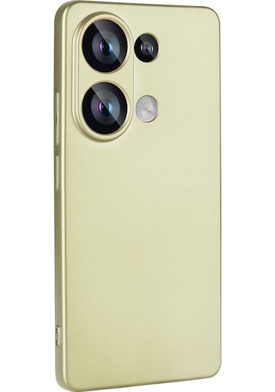 Noktaks - Redmi Note 13 4g Uyumlu - Kılıf Mat Soft Esnek Premier Silikon Kapak - T32203 - Gold Gold