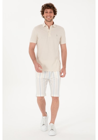 U.s. Polo Assn. Erkek Beyaz Şort Örme 50300021-vr013 Beyaz