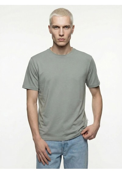 Erkek T-shirt Lf2042926 Yeşil