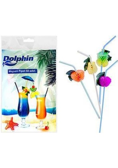 Dolphin Meyveli Pipet 50'Li