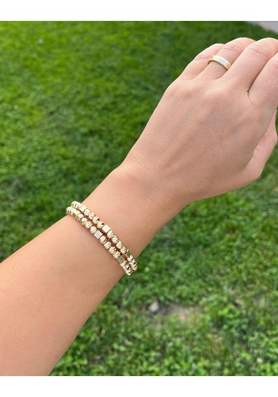 Ysx Jewelry Altın Rengi Toplu Kelepçe Çok Renkli