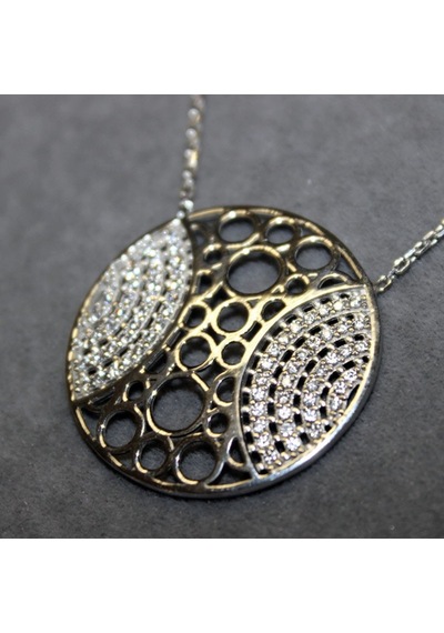 Osmanlı Motif Yuvarlak Kolye (407362647)