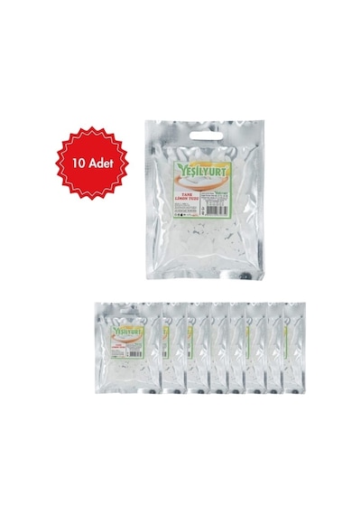 Billur Yeşilyurt Tane Limon Tuzu 50 G X 10 Adet