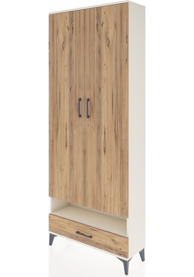 Arges Dolap 6 Raflı Tek Çekmeceli 2 Kapaklı 88x30x221 Aytaşı-çam Aytaşı Arges Dolap 6 Raflı Tek Çekmeceli 2 Kapaklı 88x30x221 Aytaşı-çam Aytaşı