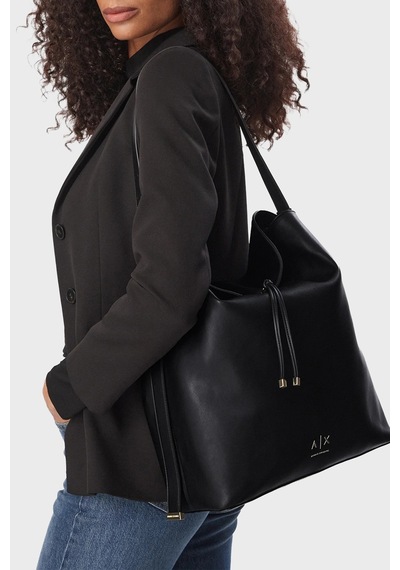 Armani Exchange Logolu Ayarlanabilir Askılı Çanta Kadın Çanta Xw002989 Af19902 Uc001 Siyah